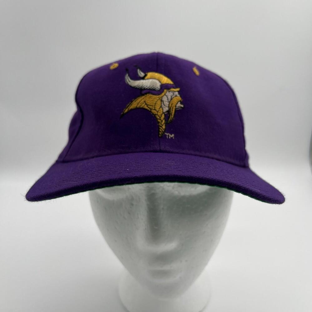 Vintage 80s 90s Minnesota Vikings Starter Fitted Hat Sz 1 Fits 6 5/8 To 7 1/8‎